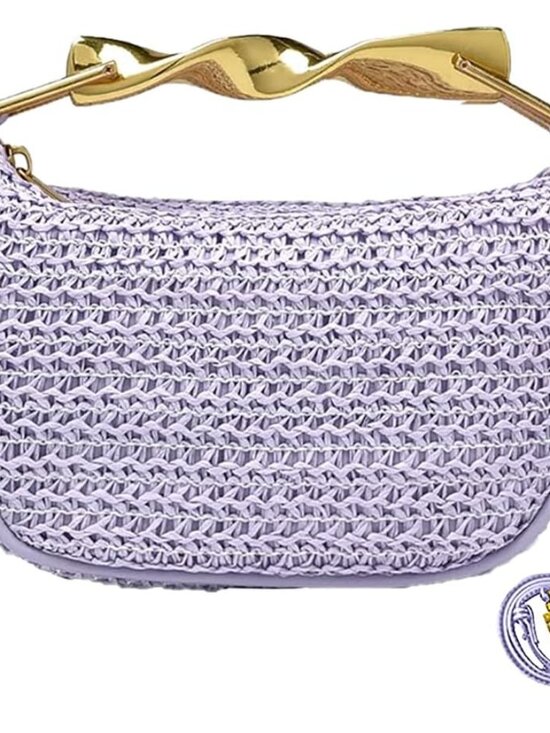 Handbags - Mini Handmade Straw Crossbody Bags for Women Summer Beach Satchel Purse Fashion